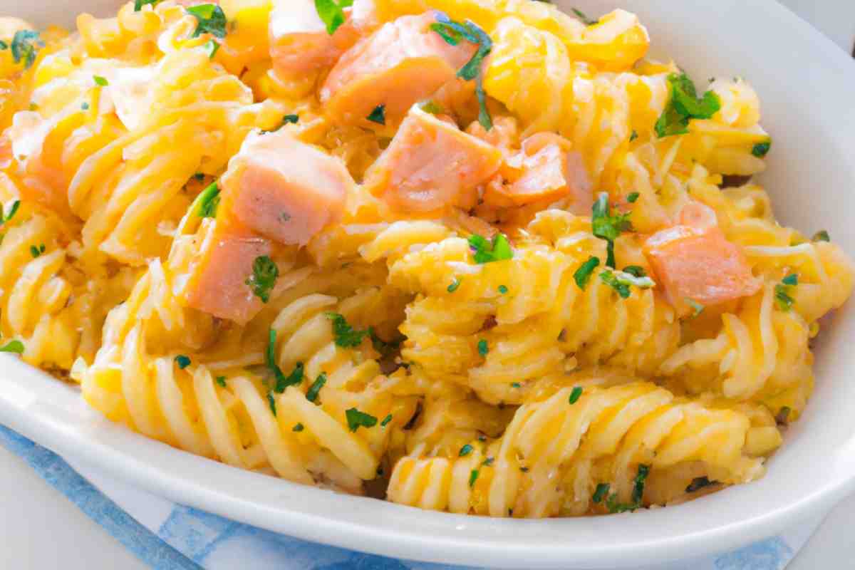 fusilli salmone