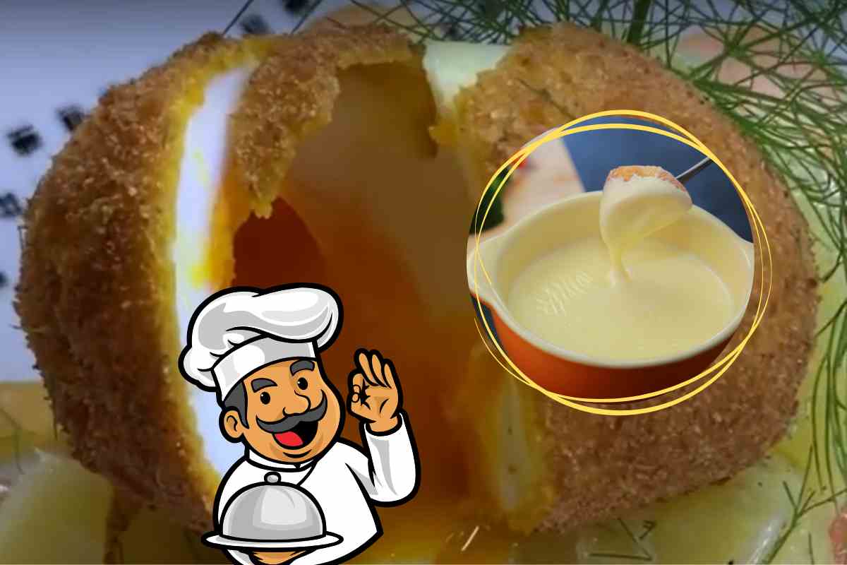 Uovo barzotto panato nella fonduta, la ricetta economica e gustosa